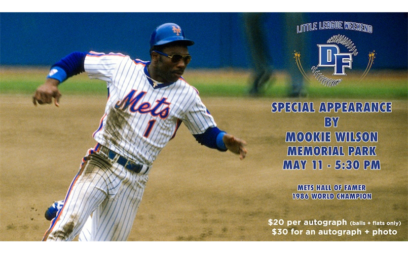 Mookie Wilson is coming to Dobbs Ferry!